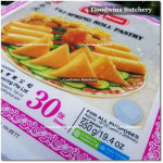 Pastry frozen SKIN SPRING ROLL samosa kulit lumpia TYJ Spring Home Singapore 10" 25cm 30 sheets 550g